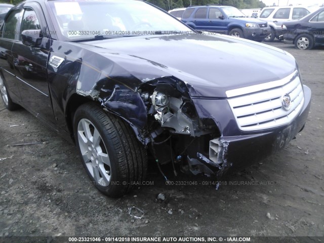 1G6DP577660156181 - 2006 CADILLAC CTS HI FEATURE V6 PURPLE photo 6