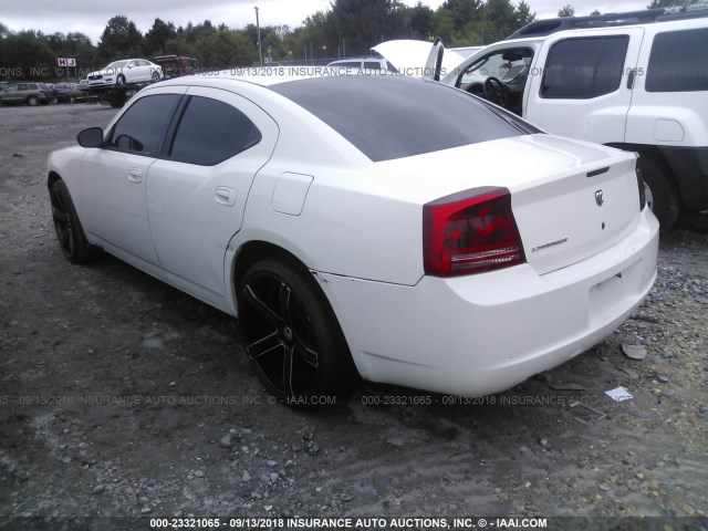 2B3KA43R17H750389 - 2007 DODGE CHARGER SE/SXT WHITE photo 3