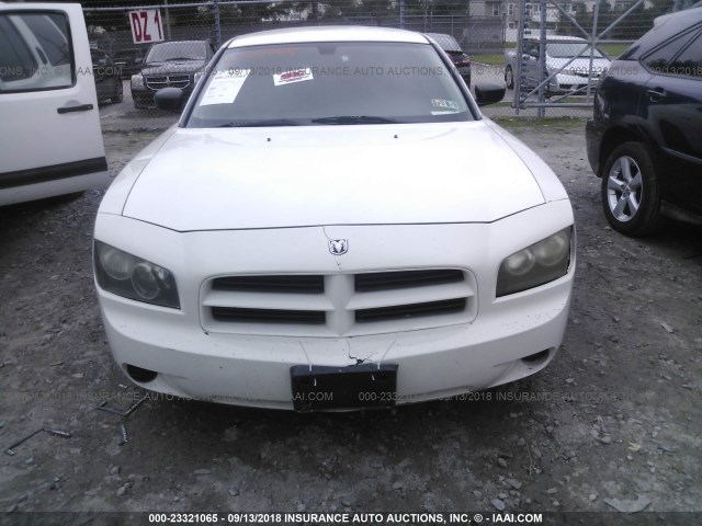 2B3KA43R17H750389 - 2007 DODGE CHARGER SE/SXT WHITE photo 6