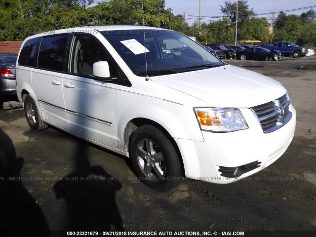 2D8HN54P48R655239 - 2008 DODGE GRAND CARAVAN SXT WHITE photo 1