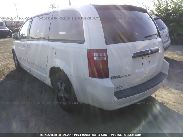 2D8HN54P48R655239 - 2008 DODGE GRAND CARAVAN SXT WHITE photo 3