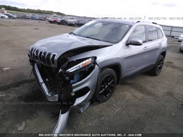 1C4PJLCS7FW537044 - 2015 JEEP CHEROKEE LATITUDE GRAY photo 2