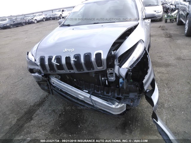 1C4PJLCS7FW537044 - 2015 JEEP CHEROKEE LATITUDE GRAY photo 6