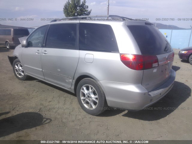 5TDZA22C55S254556 - 2005 TOYOTA SIENNA XLE/XLE LIMITED SILVER photo 3