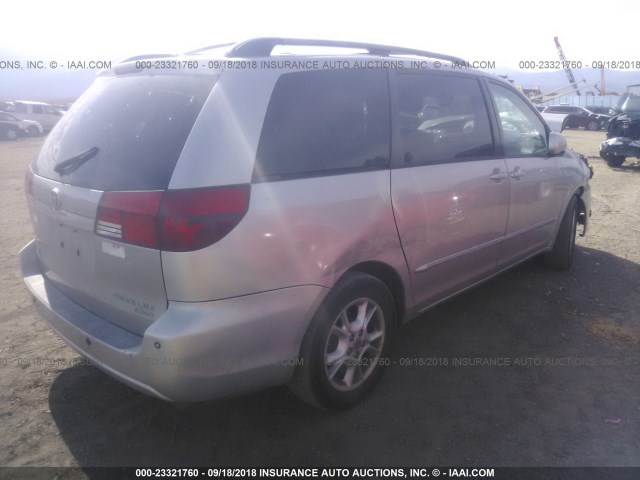 5TDZA22C55S254556 - 2005 TOYOTA SIENNA XLE/XLE LIMITED SILVER photo 4