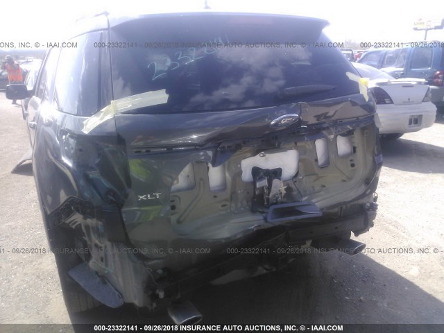 1FM5K7D84JGB55180 - 2018 FORD EXPLORER XLT BLACK photo 6