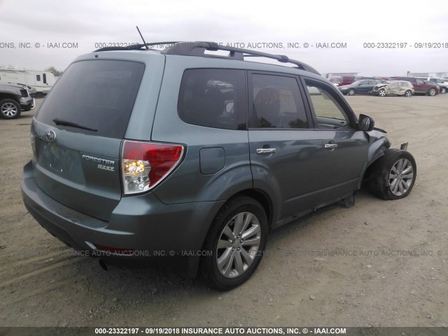 JF2SHAEC5CH462362 - 2012 SUBARU FORESTER LIMITED GRAY photo 4