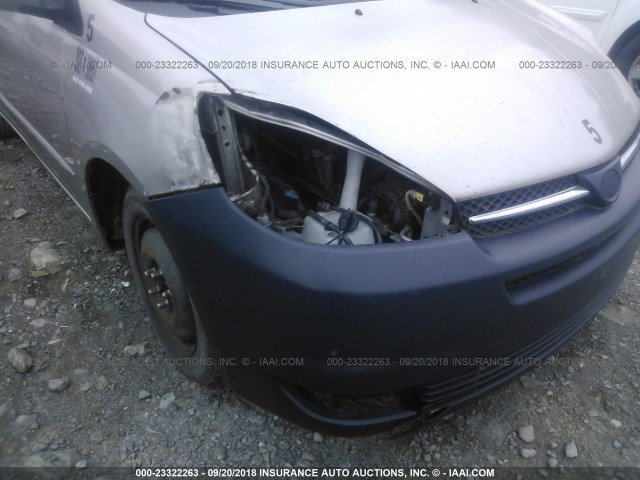 5TDZA22C65S318216 - 2005 TOYOTA SIENNA XLE/XLE LIMITED GRAY photo 6