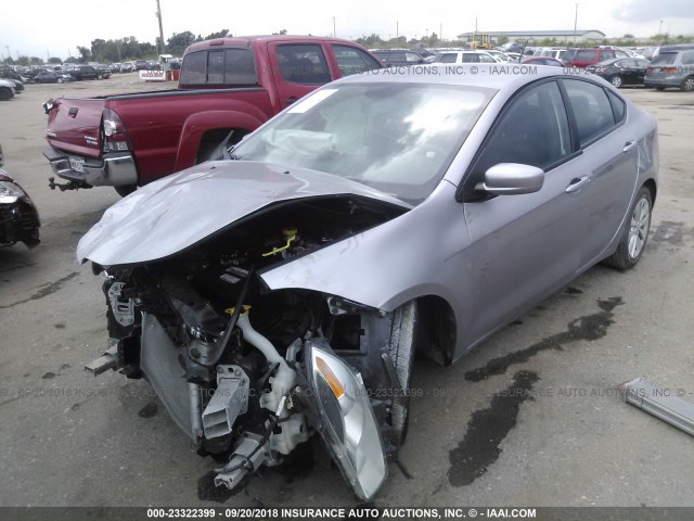 1C3CDFDH2ED928840 - 2014 DODGE DART SE AERO SILVER photo 2