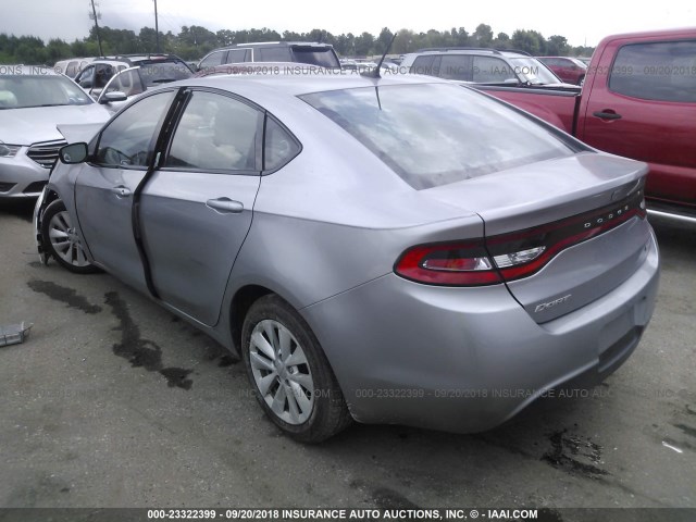 1C3CDFDH2ED928840 - 2014 DODGE DART SE AERO SILVER photo 3