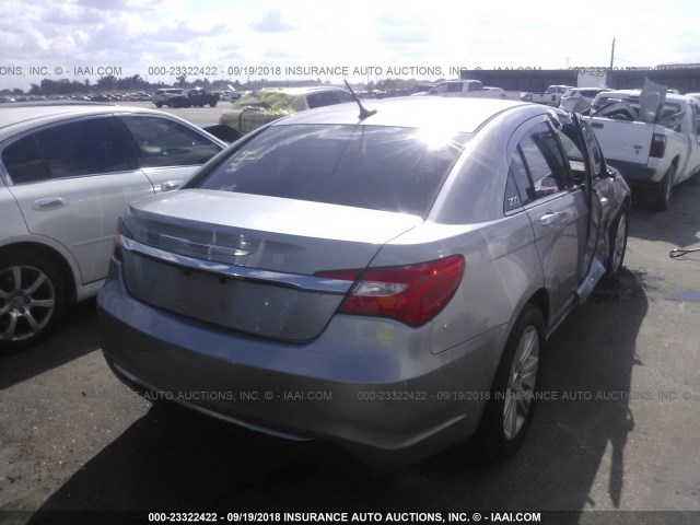 1C3CCBAB5DN698053 - 2013 CHRYSLER 200 LX SILVER photo 4