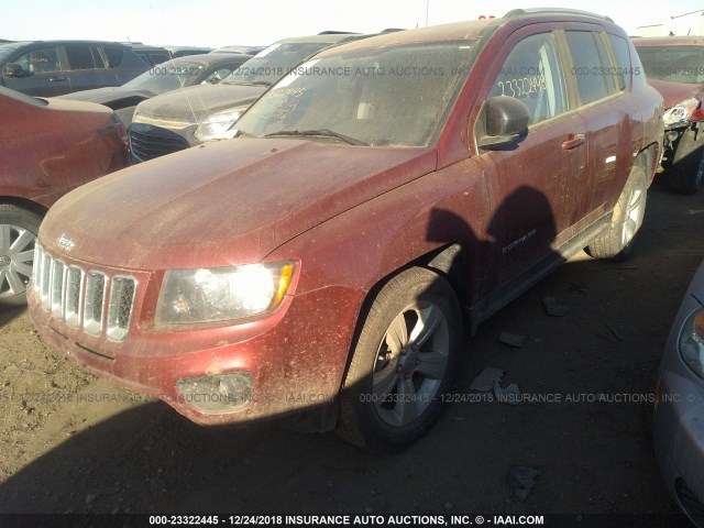 1C4NJDBB6GD797205 - 2016 JEEP COMPASS SPORT RED photo 2