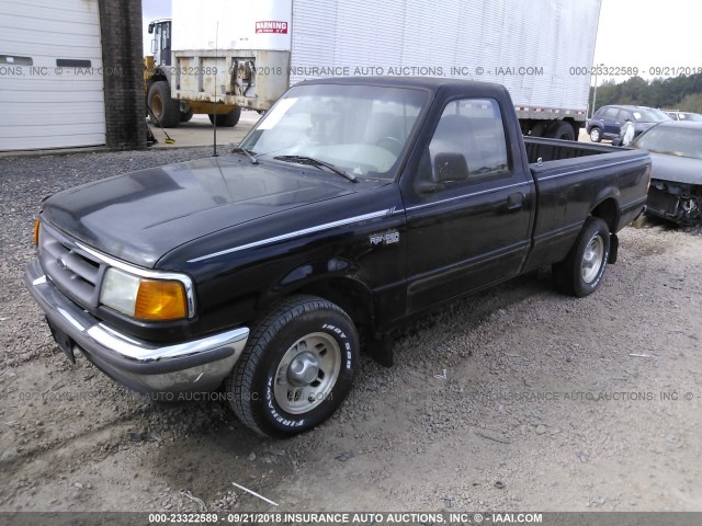 1FTCR10AXSTA34773 - 1995 FORD RANGER BLACK photo 2