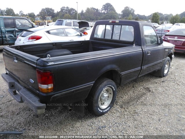 1FTCR10AXSTA34773 - 1995 FORD RANGER BLACK photo 4