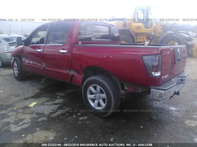 1N6BA0ED9CN308662 - 2012 NISSAN TITAN S/SV/SL/PRO-4X RED photo 3