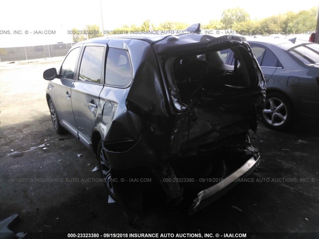 JA4AD2A34JZ015895 - 2018 MITSUBISHI OUTLANDER ES GRAY photo 3