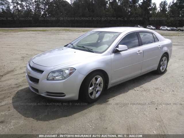 1G1ZC5E03AF190050 - 2010 CHEVROLET MALIBU 1LT ვერცხლისფერი ფოტო 2