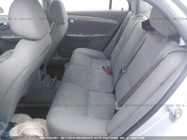 1G1ZC5E03AF190050 - 2010 CHEVROLET MALIBU 1LT ვერცხლისფერი ფოტო 8