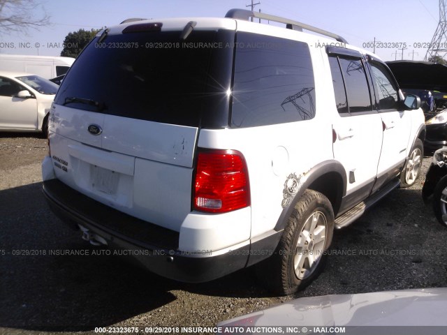 1FMZU73K04UC03157 - 2004 FORD EXPLORER XLT/XLT SPORT/NBX WHITE photo 4