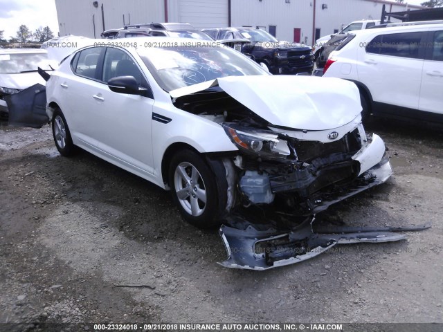 KNAGM4A74E5516102 - 2014 KIA OPTIMA LX WHITE photo 1