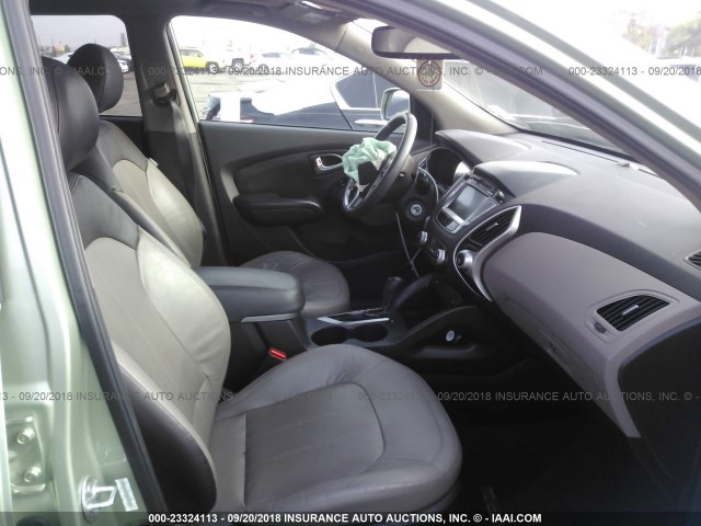KM8JU3AC1BU198338 - 2011 HYUNDAI TUCSON GLS/LIMITED 绿色 照片 5