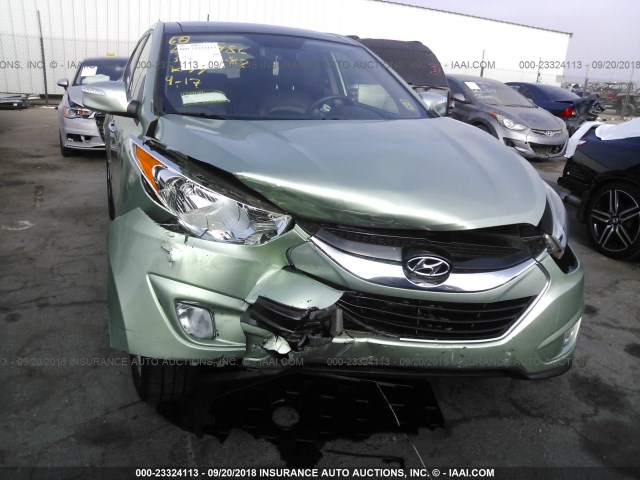 KM8JU3AC1BU198338 - 2011 HYUNDAI TUCSON GLS/LIMITED 绿色 照片 6