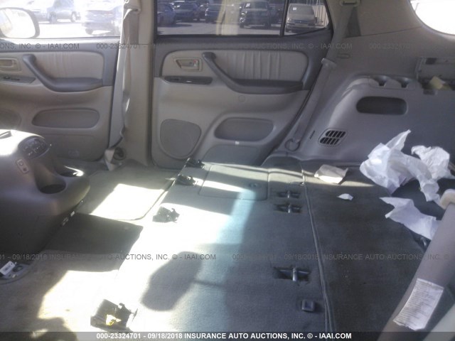 5TDBT48A15S249450 - 2005 TOYOTA SEQUOIA LIMITED SILVER photo 8