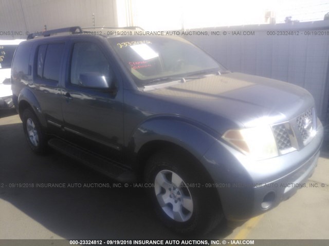 5N1AR18W86C627041 - 2006 NISSAN PATHFINDER LE/SE/XE BLUE photo 1