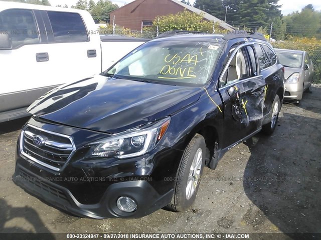 4S4BSACCXJ3220157 - 2018 SUBARU OUTBACK BLACK photo 2