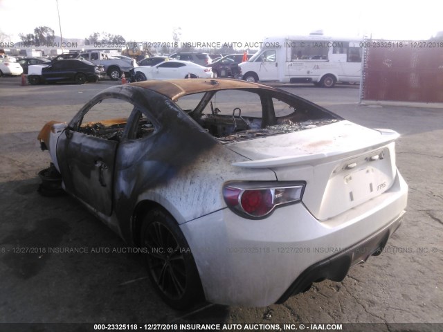 JF1ZNAA10E8701383 - 2014 TOYOTA SCION FR-S WHITE photo 3