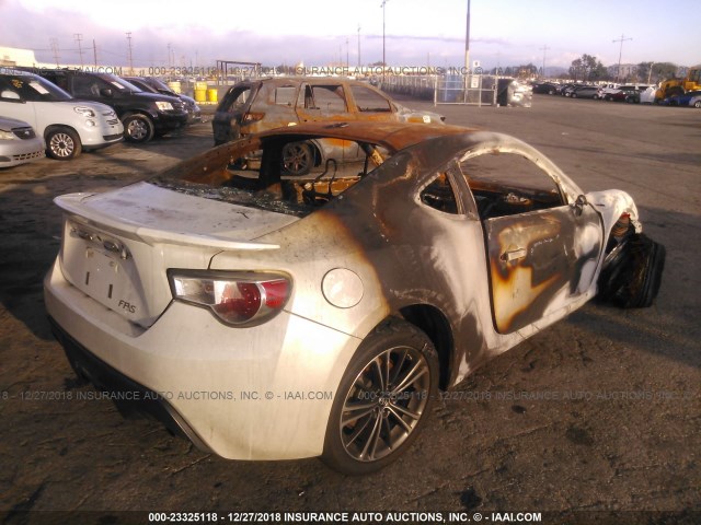 JF1ZNAA10E8701383 - 2014 TOYOTA SCION FR-S WHITE photo 4