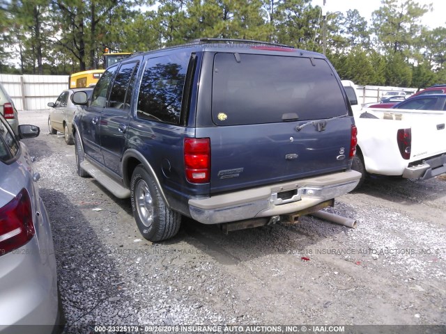 1FMPU18L6YLB06644 - 2000 FORD EXPEDITION EDDIE BAUER BLUE photo 3