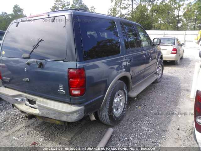 1FMPU18L6YLB06644 - 2000 FORD EXPEDITION EDDIE BAUER BLUE photo 4