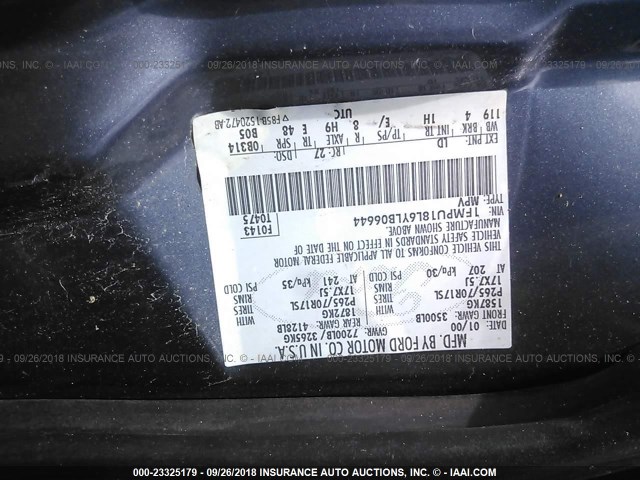 1FMPU18L6YLB06644 - 2000 FORD EXPEDITION EDDIE BAUER BLUE photo 9