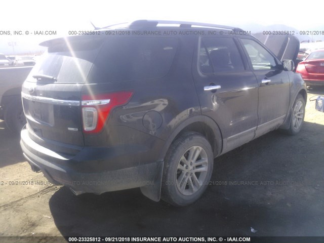 1FM5K8D80DGB48303 - 2013 FORD EXPLORER XLT PURPLE photo 4