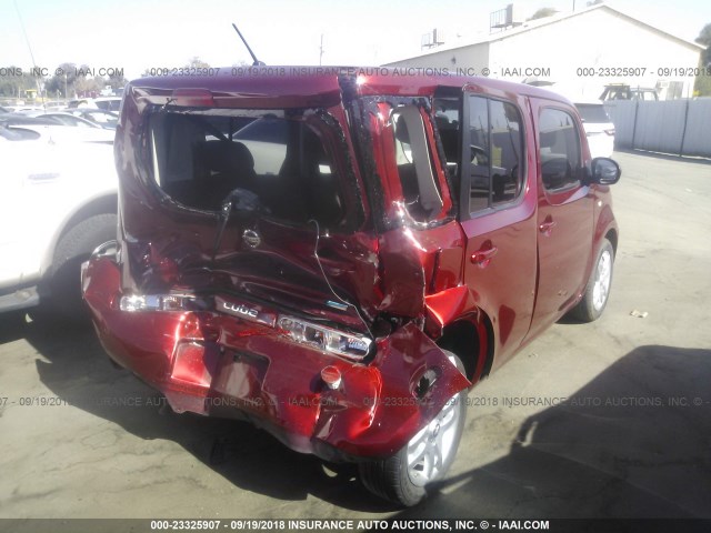 JN8AZ2KR2DT302190 - 2013 NISSAN CUBE S/SL RED photo 4