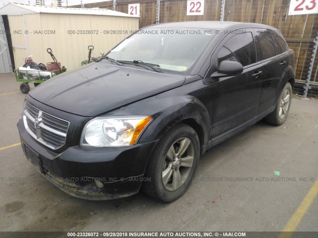 1B3CB3HA4BD123710 - 2011 DODGE CALIBER MAINSTREET BLACK photo 2