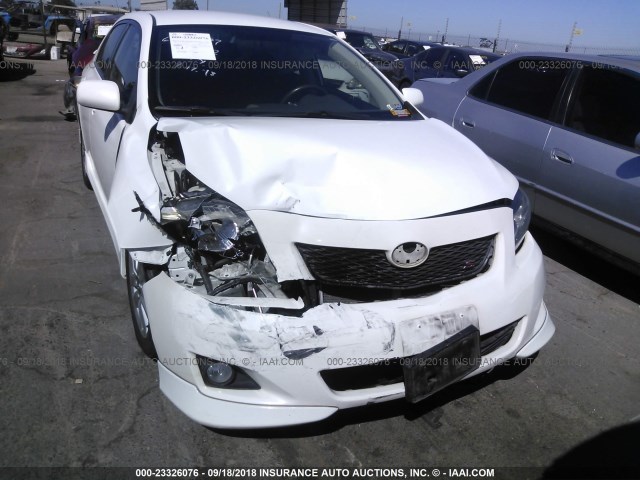 1NXBU40E79Z126874 - 2009 TOYOTA COROLLA S/LE/XLE WHITE photo 6