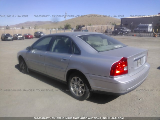 YV1TH59H041360780 - 2004 VOLVO S80 2.5T SILVER photo 3