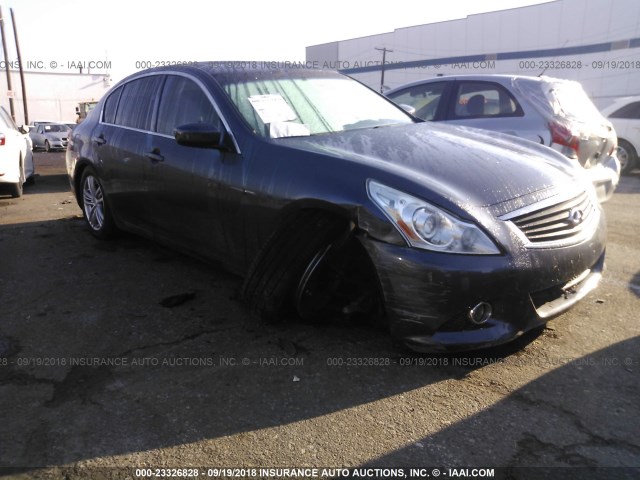 JN1CV6ARXCM974566 - 2012 INFINITI G37 GRAY photo 1