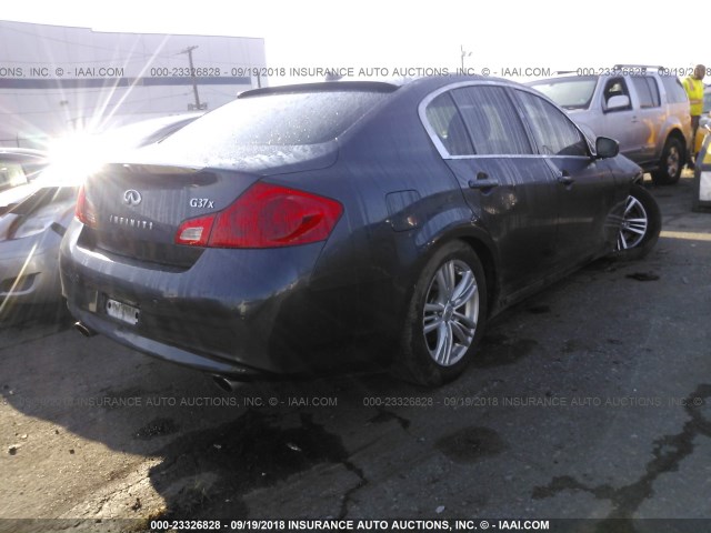 JN1CV6ARXCM974566 - 2012 INFINITI G37 GRAY photo 4