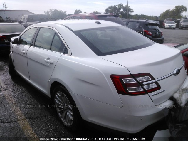 1FAHP2F84EG179784 - 2014 FORD TAURUS LIMITED WHITE photo 3