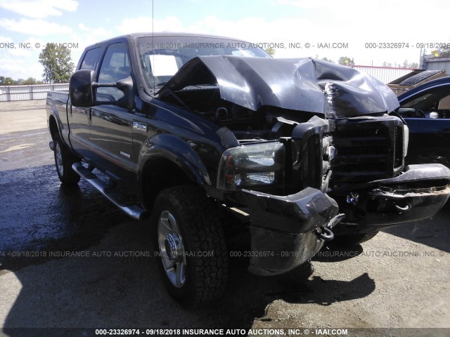 1FTWW31P47EA31710 - 2007 FORD F350 SRW SUPER DUTY BLACK photo 1