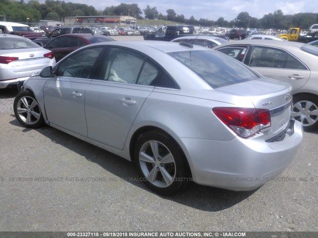 1G1PE5SB2F7174415 - 2015 CHEVROLET CRUZE LT SILVER photo 3