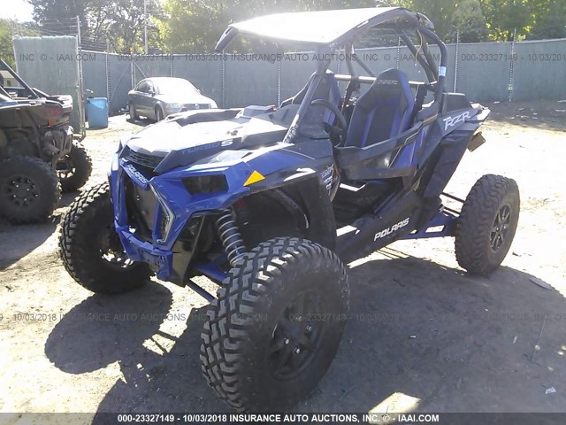 3NSVEL929JF401108 - 2018 POLARIS RZR XP TURBO S BLUE photo 2