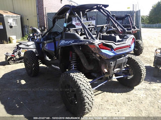 3NSVEL929JF401108 - 2018 POLARIS RZR XP TURBO S BLUE photo 3