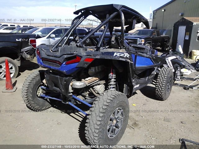 3NSVEL929JF401108 - 2018 POLARIS RZR XP TURBO S BLUE photo 4