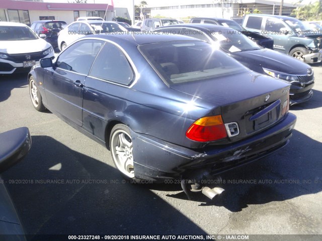 WBABN534X1JU20413 - 2001 BMW 330 CI Կապույտ լուսանկար 3