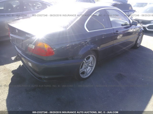 WBABN534X1JU20413 - 2001 BMW 330 CI Կապույտ լուսանկար 4