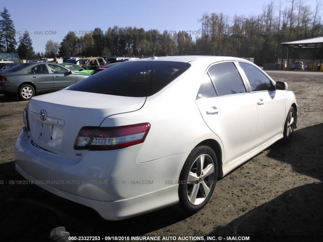 4T1BF3EK4AU516774 - 2010 TOYOTA CAMRY SE/LE/XLE WHITE photo 4